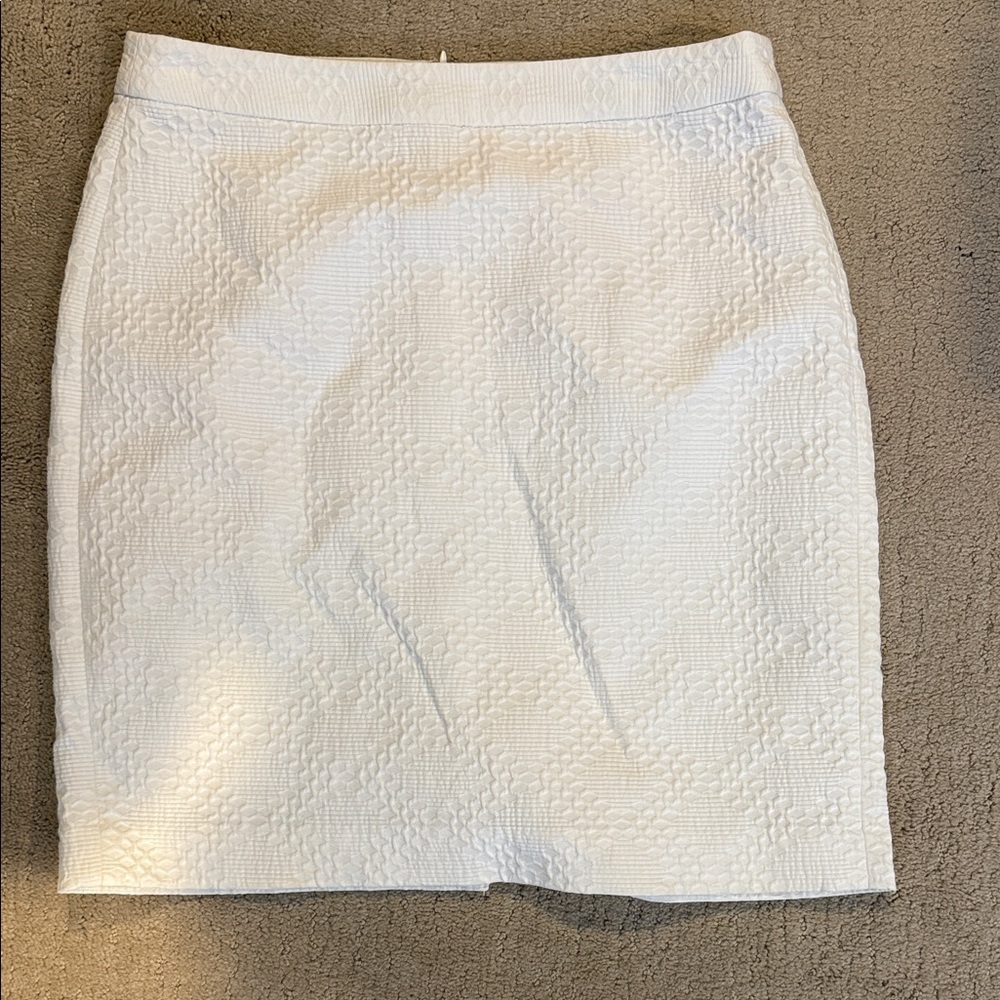 Banana Republic Elegant White Pencil Skirt